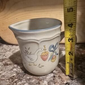 Ceramic Pitcher with Goose Design